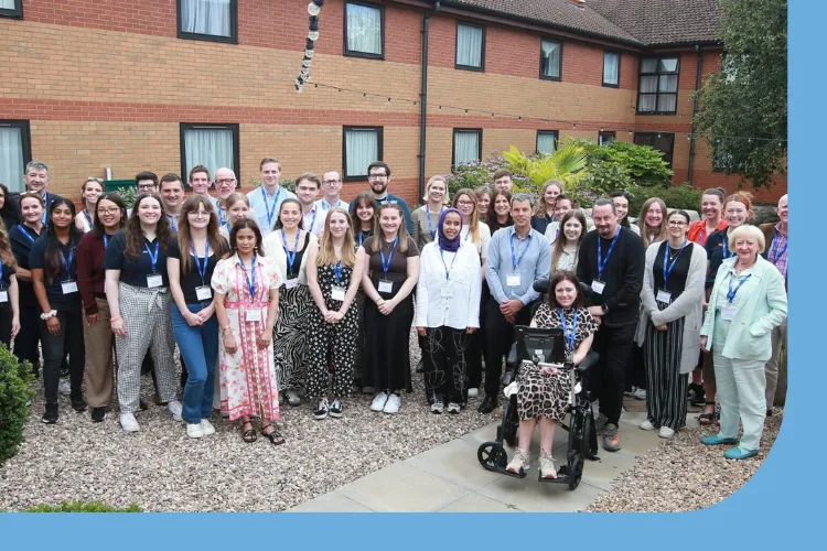 A group picture of attendees at the MND Association's MND EnCouRage 2025 conference
